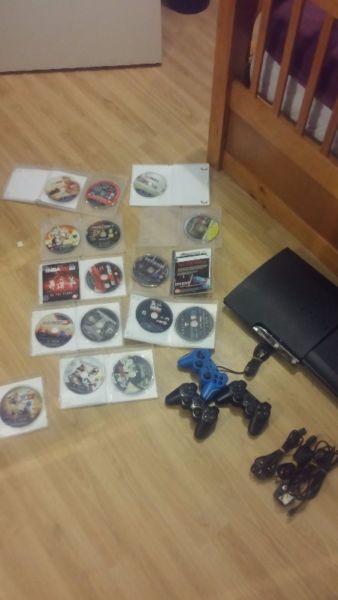 2 Ps3 with 3 Controllers and 15 Games good condition will negotiation price