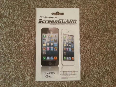 Iphone 4G /4GS Clear Screen Protector / Cover Brand New