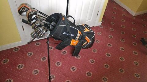 Dunlop MXII full golf set with trolley
