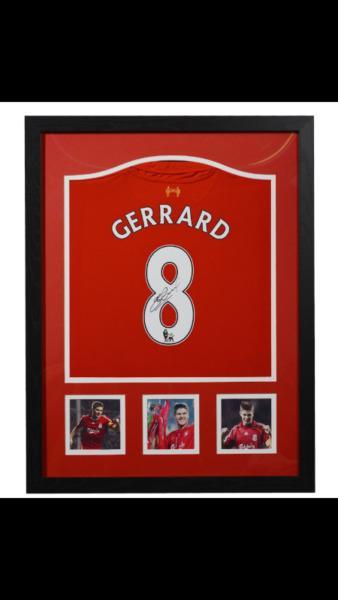 Signed Liverpool Jersey by Steven Gerrard
