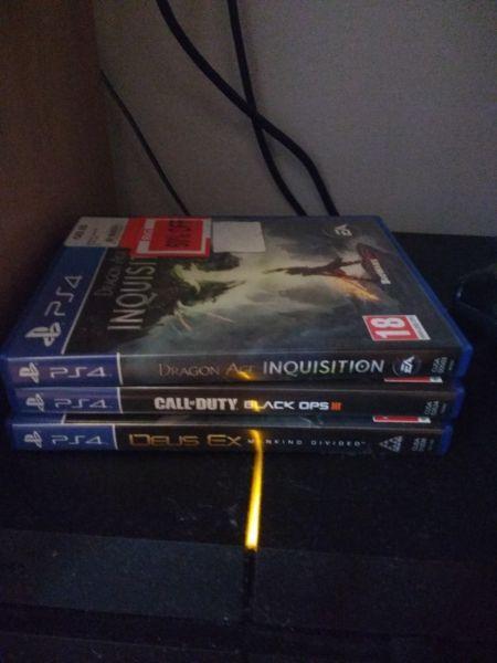 Ps4 For Sale - 3 Games - 1 Controller