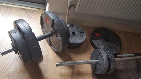 30 + kg weights with bars