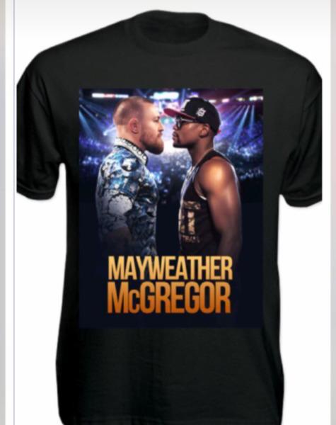 Mayweather v McGregor tshirts