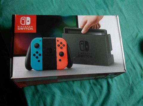 Nintendo switch 32gb console with 2 games