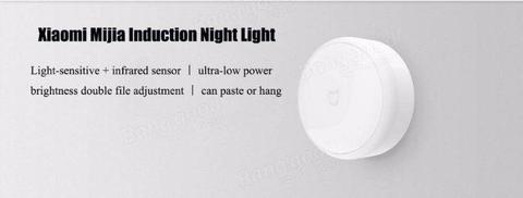 Original Xiaomi LED smart infrared human body motion sensor dimmable night light for home bedroom