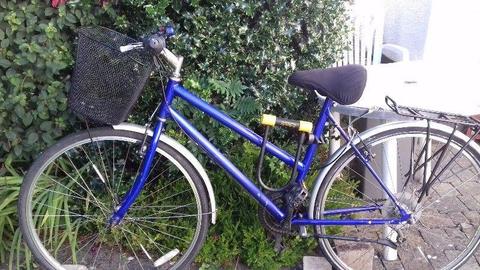 Blue city bike