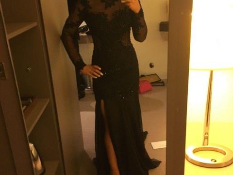 Black lace dress size 8