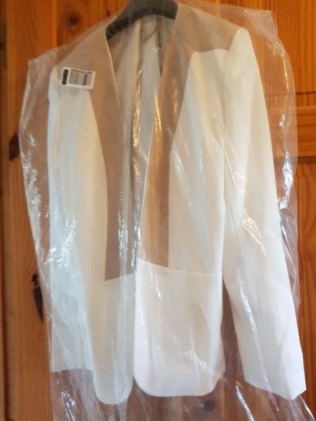 Ladies white jacket size 12 New never worn
