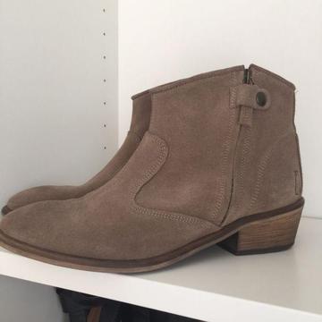 Tan ankle boots