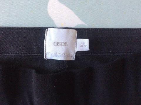 ASOS black maternity jeans size 10