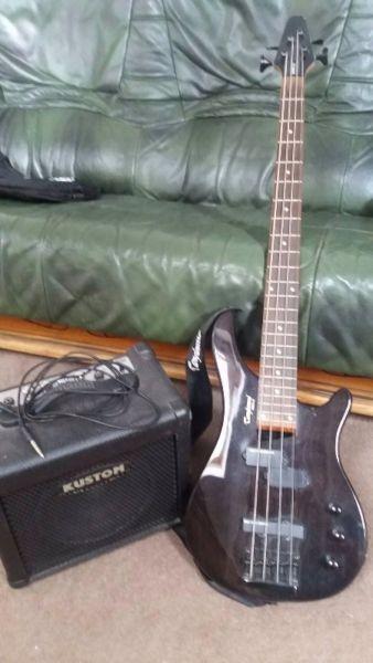Tanglewood Base Guitar and Amplifier