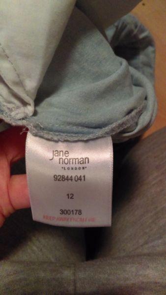 Jane norman light denim shorts suit size 12 new