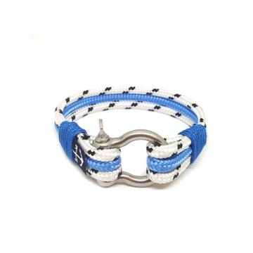 Dotted White and Blue Nautical Bracelet