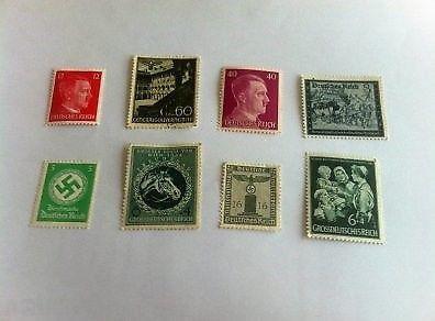 Historical- Genuine WW2 NAZI Germany 3rd Reich Stamps (unfranked)