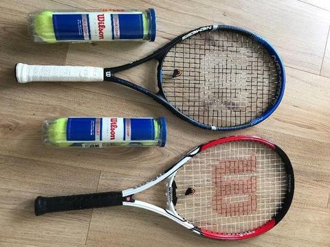 WILSON Tennis Rackets and Balls