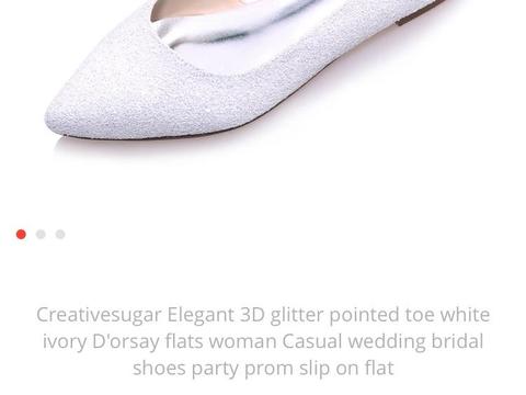 Size 8 flat wedding shoes