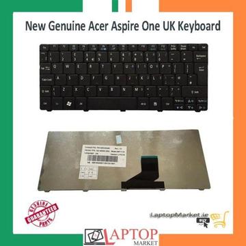 New Genuine Acer Aspire One D270 NAV50 P0VE6 ZH9 UK Keyboard with Frame