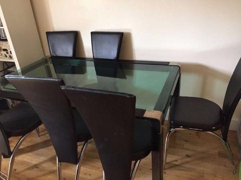 Dining table and 6 chairs for free