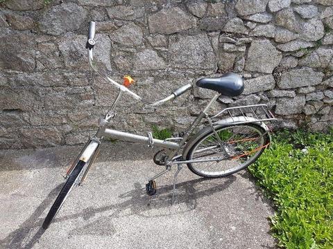 Vintage folding bike - handy for luas