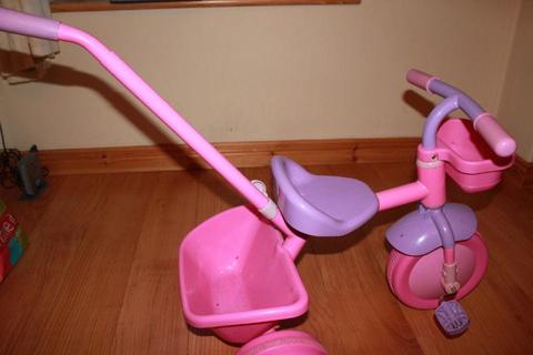Pink girl's trike
