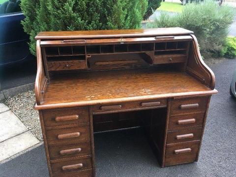Oak Rolltop Desk