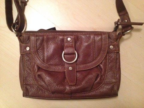 Genuine leather brown Fossil bag