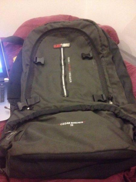 High-quality Travel backpack-Black Wolf Cedar Breaks 75L