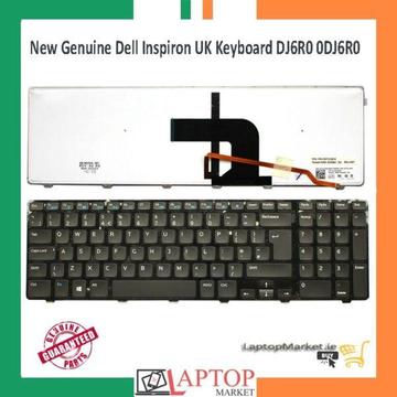 New Genuine Dell Inspiron 17 3721 3737 17R 5721 5737 UK Keyboard DJ6R0 0DJ6R0
