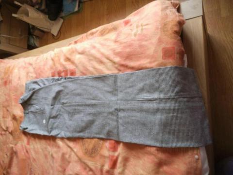 2 chef trousers (1 new and 1 used ) for sale