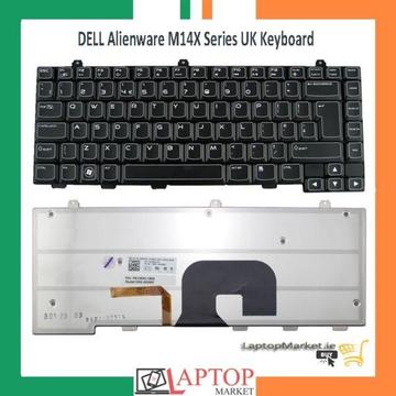 New DELL Alienware M14X UK Backlit Keyboard 9Z.N1A82.U0U NSK-AKU0U J90CY