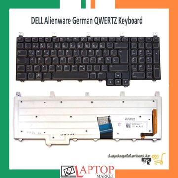 Original Dell Alienware M17X R3 German Layout QWERTZ Backlit Keyboard
