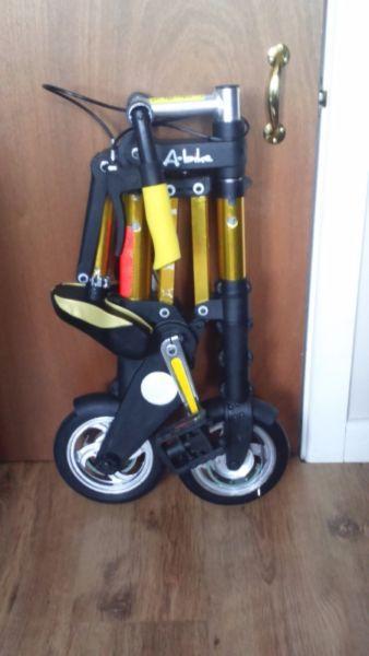 Abikes 2x folding bikes that fit in a bag