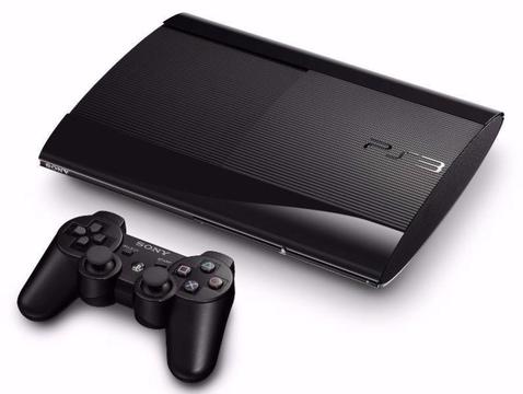 Ps3 500gb Super slim with 2 Wireless controller,Ear Bluetooth, HMDI cable and 6 games