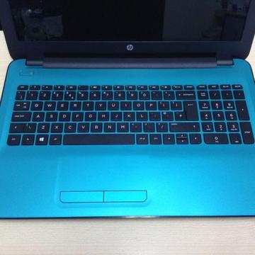 Brand New HP Laptop In TEAL 15.6 Inch AMD Quad 2.4GHz 8GB 1TB DVD Windows 10