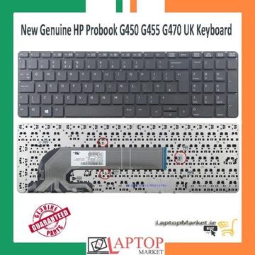 New Genuine HP Probook G450 G455 G470 UK Keyboard 727682-031 90.4ZA07.L0U SG-59300-2BA
