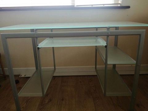 Stylish glass desk for sale €50 ono