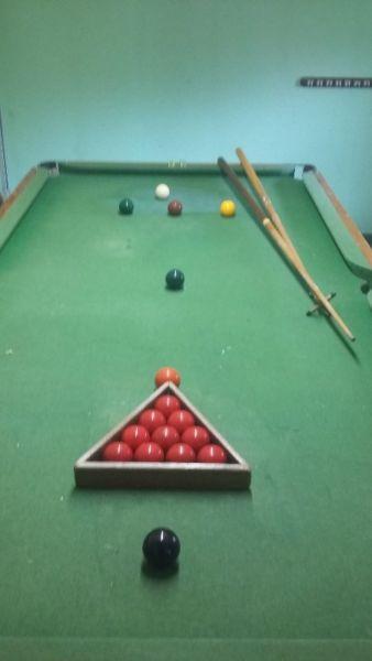 6 x 3 feet 3/4 size snooker table