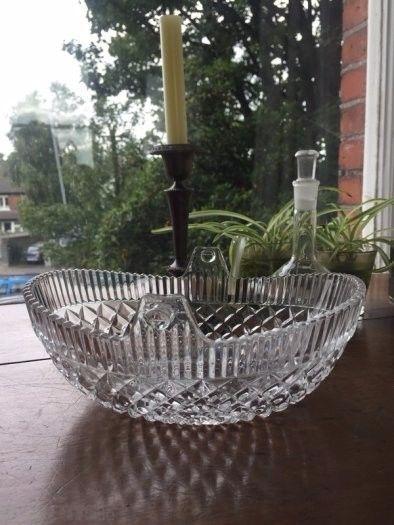 Basket Shaped Glass Bowl