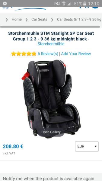 infant to child car seat
