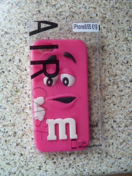 New iPhone 5/5s case ,sturdy rubber made cute M&M style