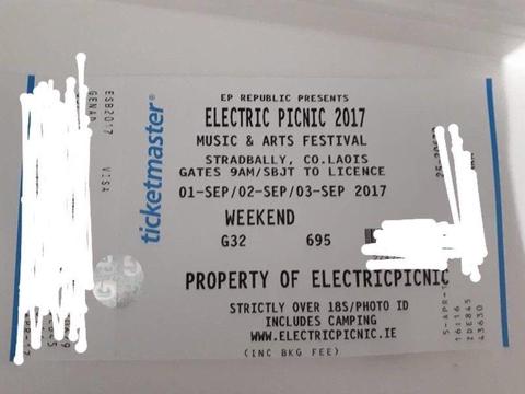 1 Electric picnic ticket