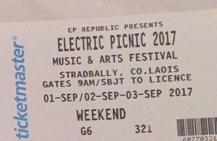 Electric picnic 2 x 3 day camping tickets