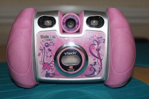 Girls V-Tech Pink digital camera with reversible lens