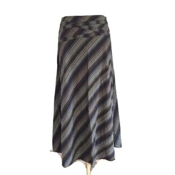 XANAKA Long Skirt Brown Gold Size EU 38 UK12
