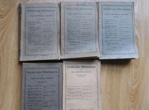 Archivium Hibernicum (early volumes)