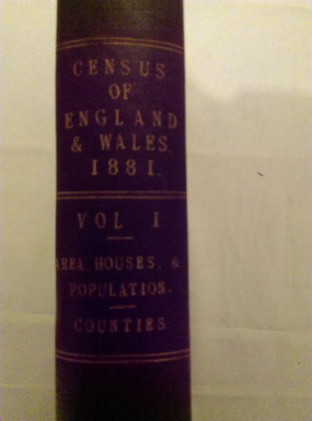 Census, England and Wales, 1881, vol. i