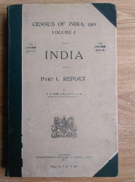 Census, India, 1911, part 1, report