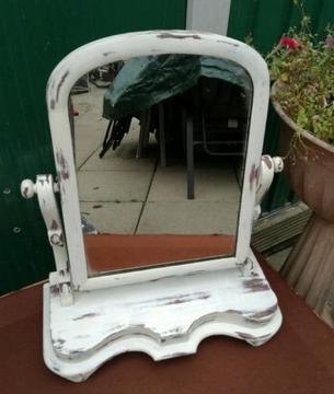 Beautiful.antique painted distressed table mirror