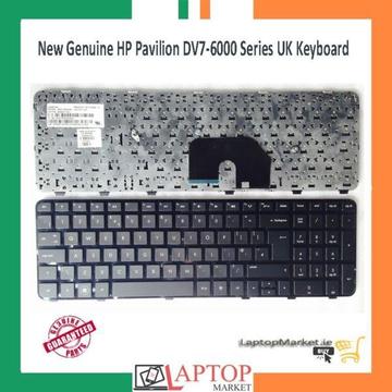 New Genuine HP Pavilion DV7-6000 Series UK Keyboard NSK-HJAUW 664264-051 639396-051 With Frame