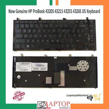 New Genuine US Keyboard 605052-261 for HP ProBook 4320S 4321S 4325S 4326S Black With Frame